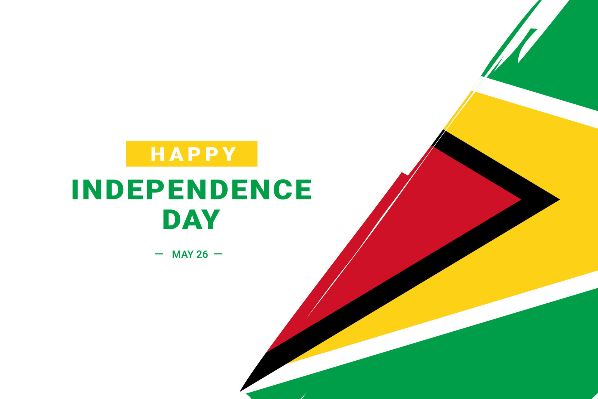 Guyana Independence Day 7766451 Vector Art at Vecteezy