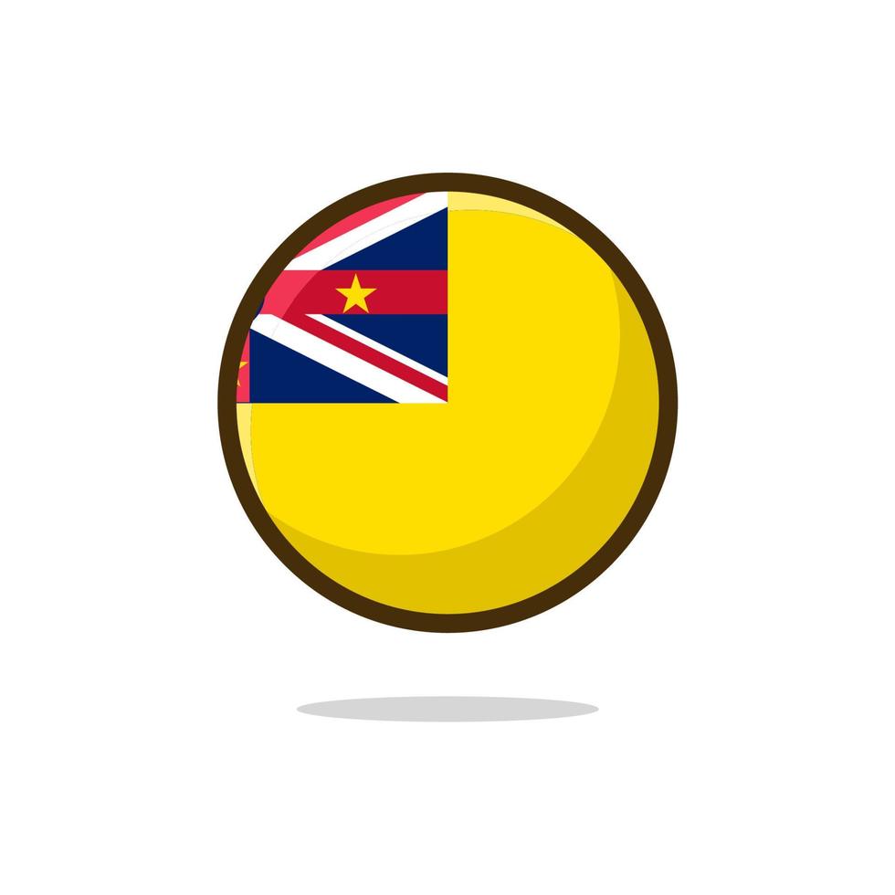 Niue Flag Icon vector