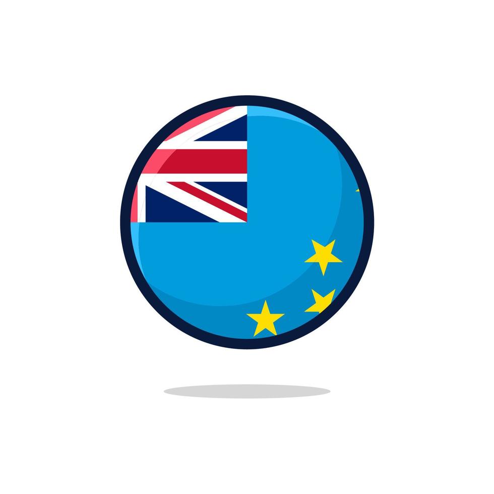 icono de la bandera de tuvalu vector