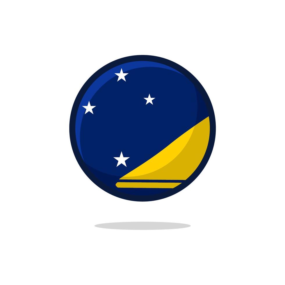 icono de la bandera de tokelau vector