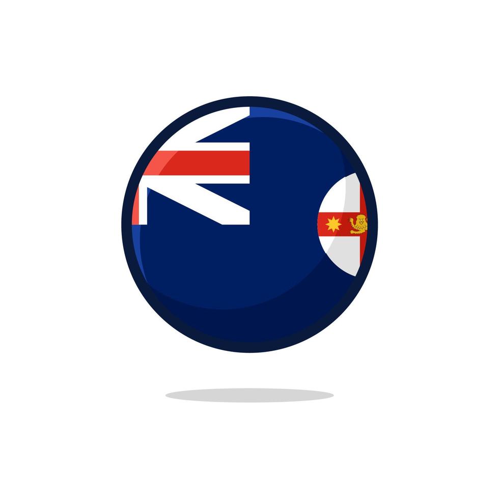 New South Wales Flag Icon vector