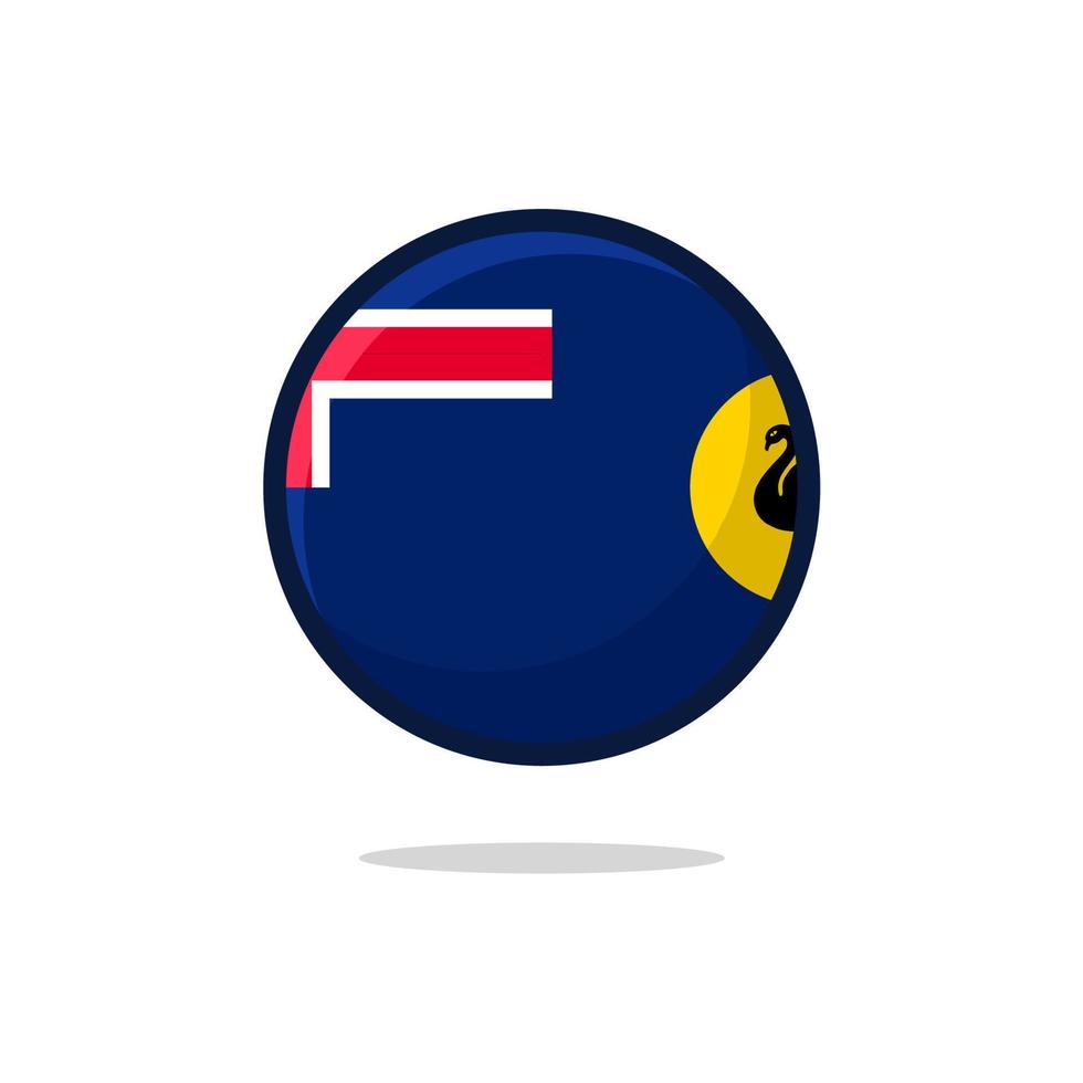 icono de la bandera de australia del sur vector