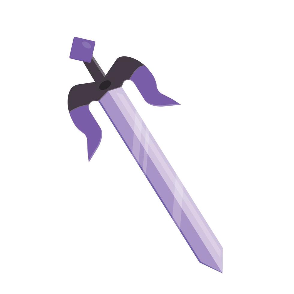 Battle sword weapon illustration isolated vector