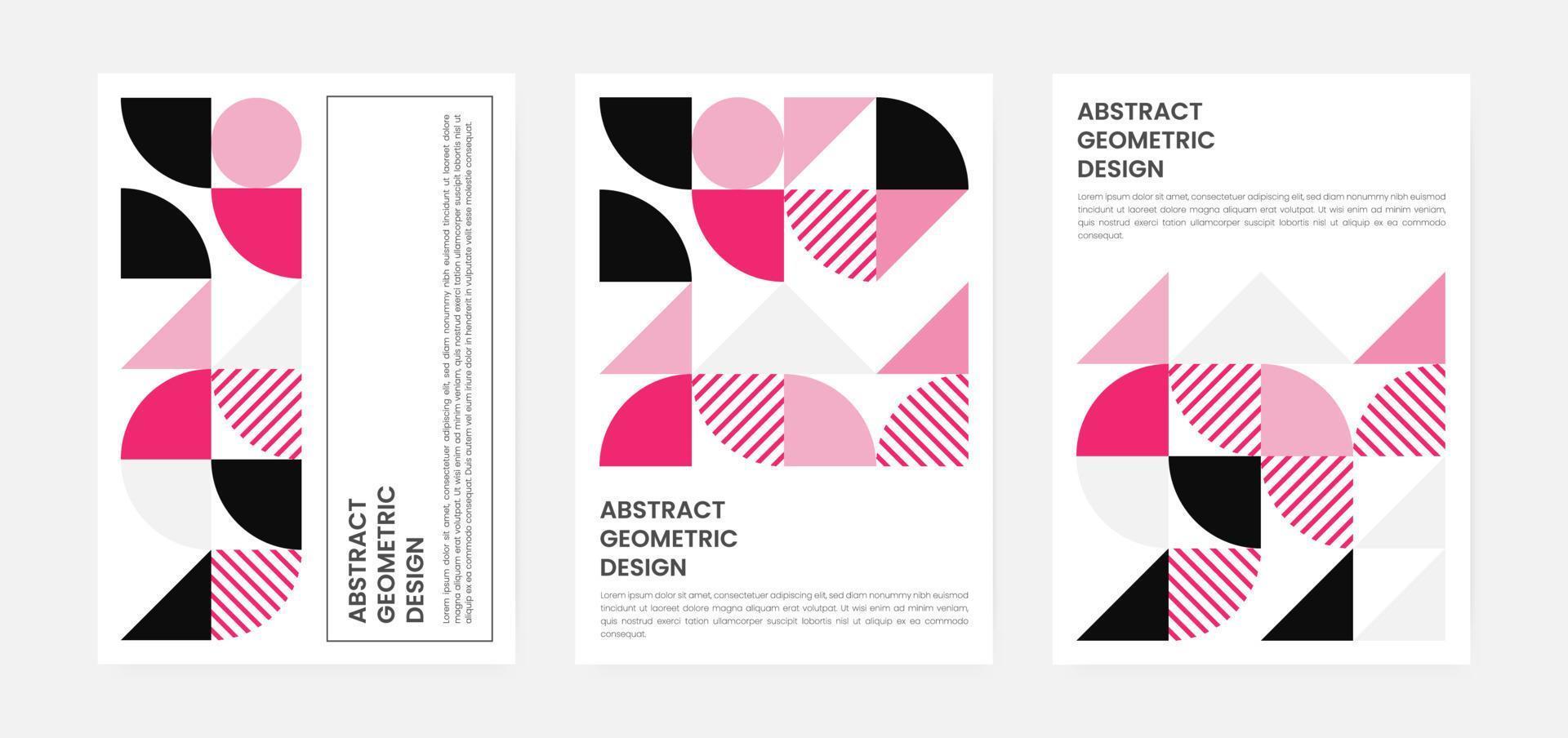 Geometric minimalistic artwork cover with shape and figure. Abstract pattern design style for cover, web banner, landing page, business presentation, branding, packaging, wallpaper vector