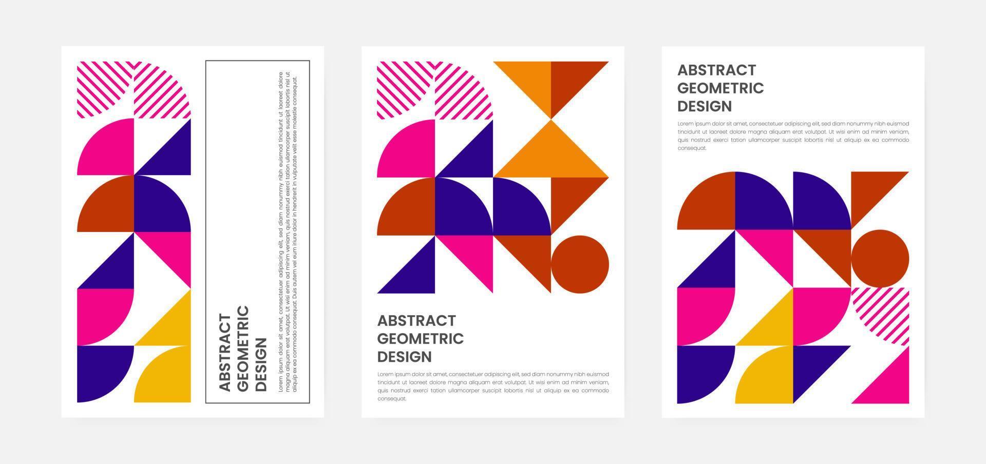 Geometric minimalistic artwork cover with shape and figure. Abstract pattern design style for cover, web banner, landing page, business presentation, branding, packaging, wallpaper vector