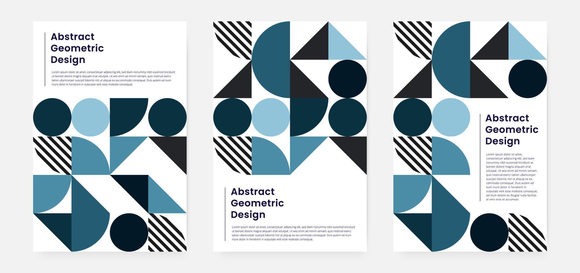 Geometric minimalistic artwork cover with shape and figure. Abstract pattern design style for cover, web banner, landing page, business presentation, branding, packaging, wallpaper vector