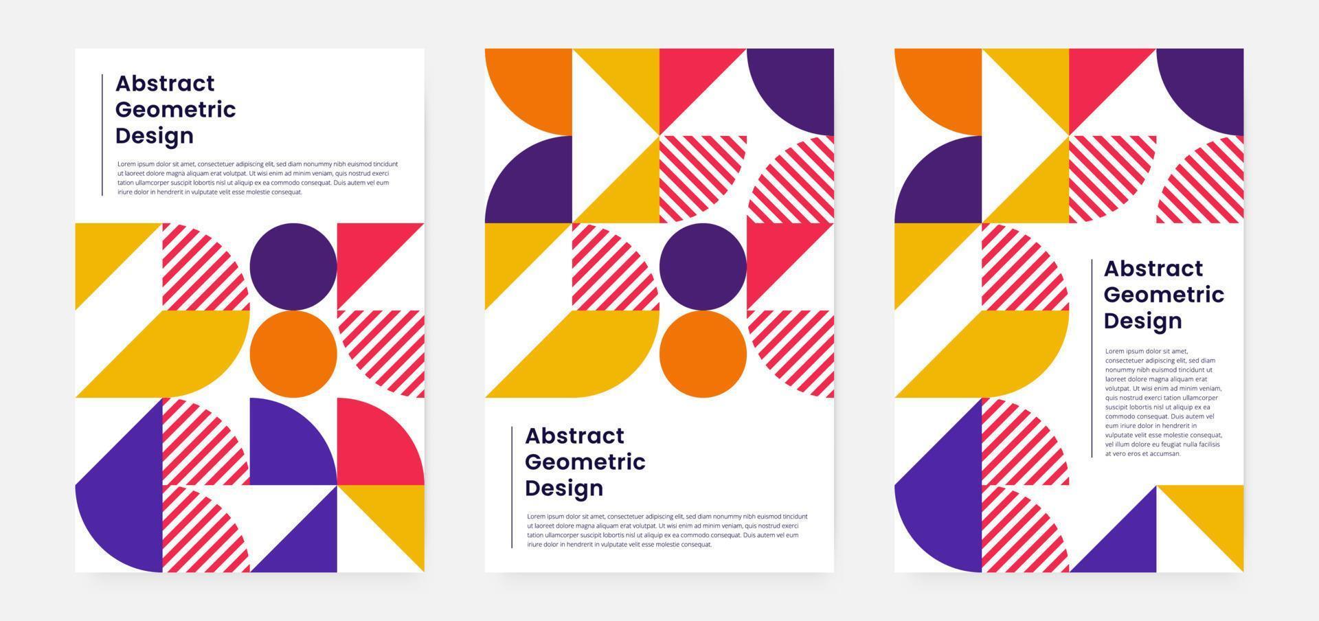 Geometric minimalistic artwork cover with shape and figure. Abstract pattern design style for cover, web banner, landing page, business presentation, branding, packaging, wallpaper vector