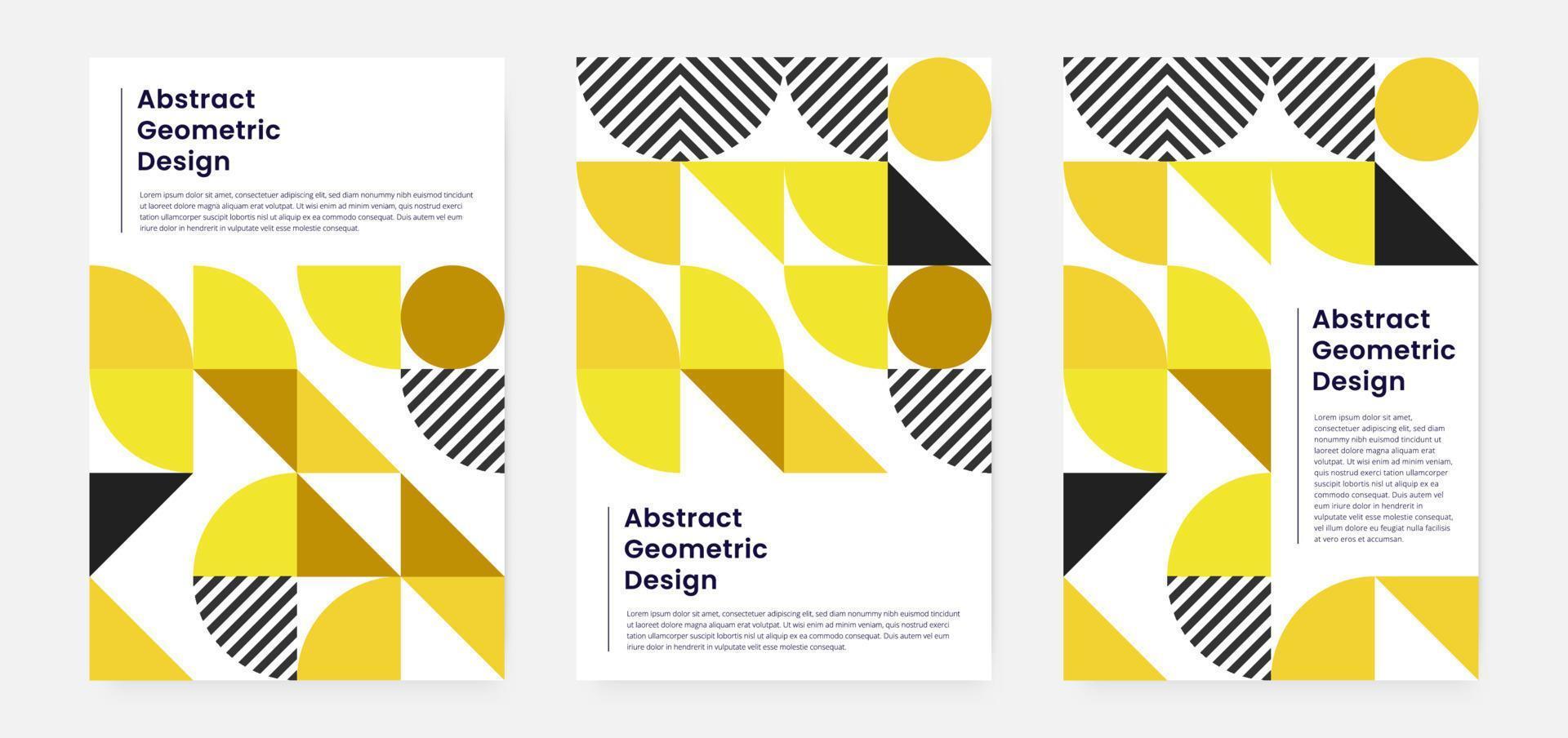 Geometric minimalistic artwork cover with shape and figure. Abstract pattern design style for cover, web banner, landing page, business presentation, branding, packaging, wallpaper vector