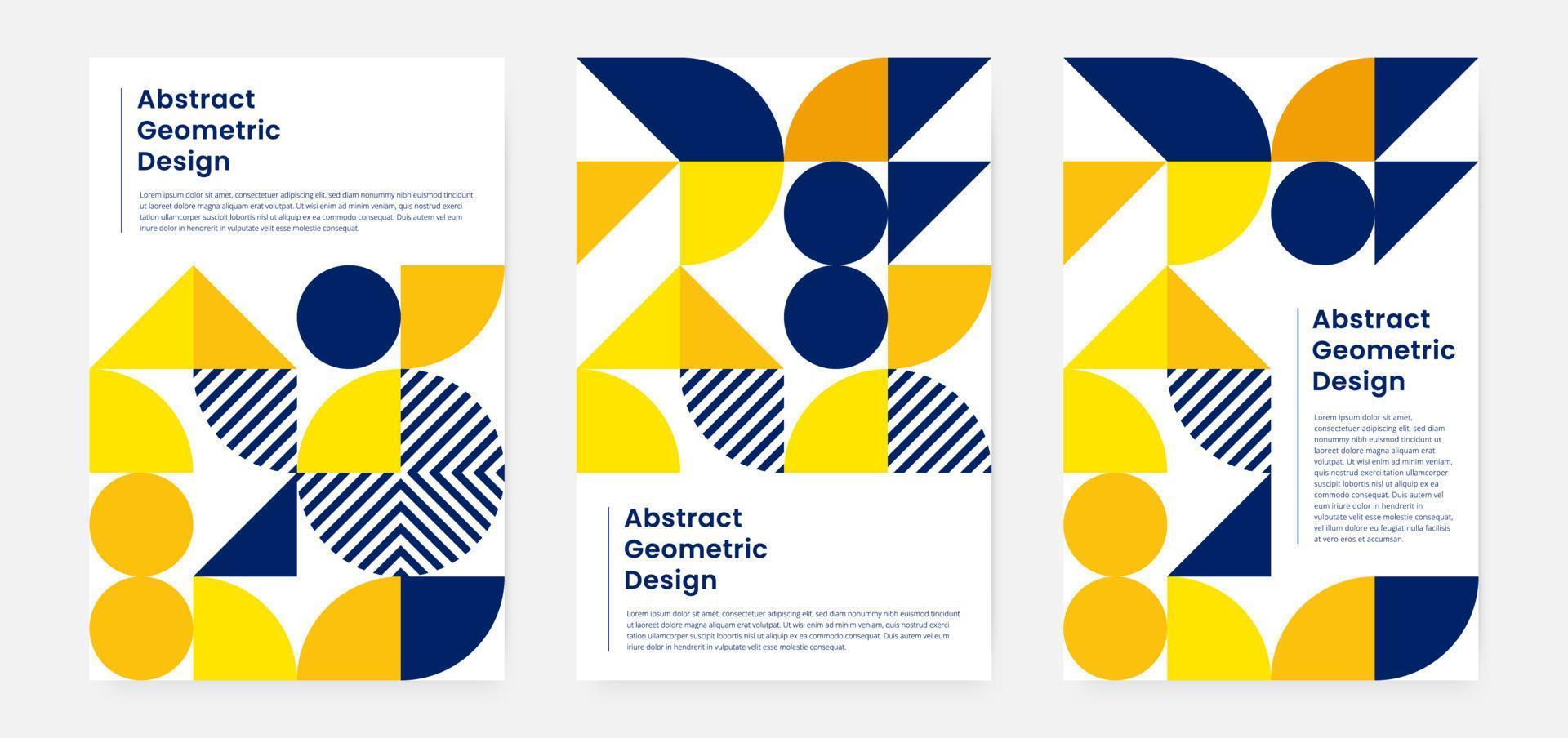 Geometric minimalistic artwork cover with shape and figure. Abstract pattern design style for cover, web banner, landing page, business presentation, branding, packaging, wallpaper vector