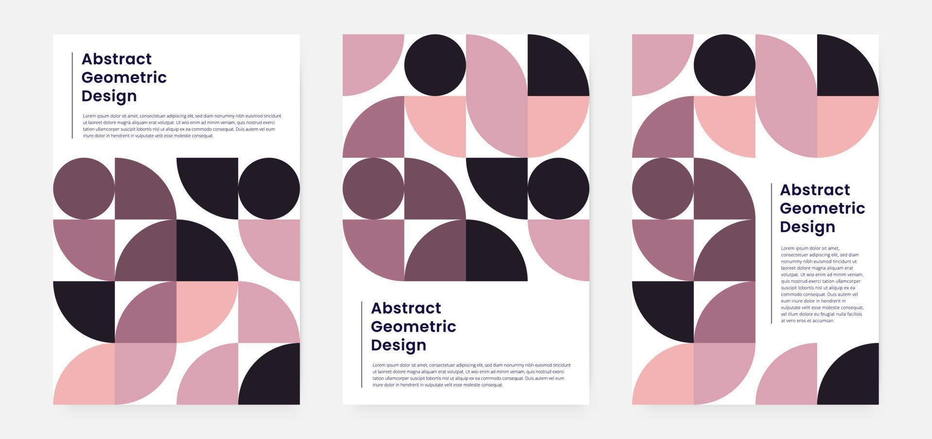 Geometric minimalistic artwork cover with shape and figure. Abstract pattern design style for cover, web banner, landing page, business presentation, branding, packaging, wallpaper vector