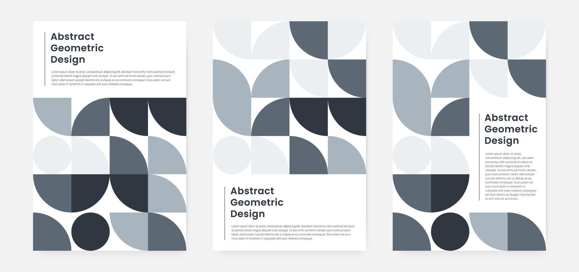 Geometric minimalistic artwork cover with shape and figure. Abstract pattern design style for cover, web banner, landing page, business presentation, branding, packaging, wallpaper vector