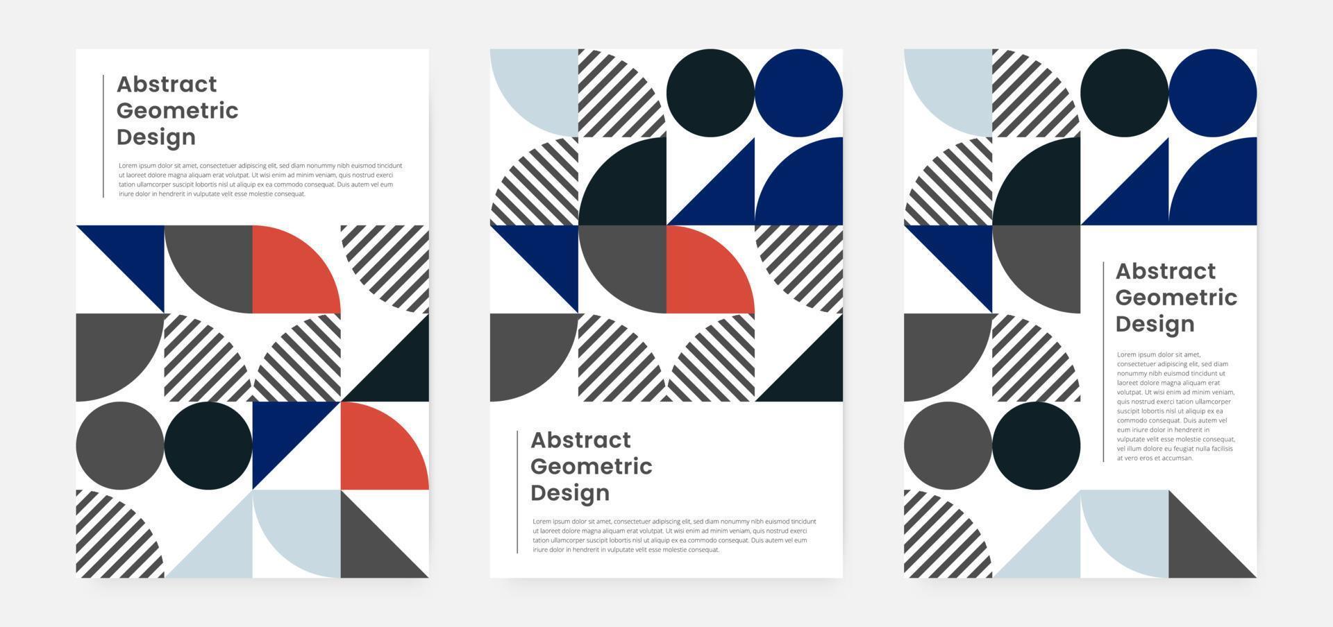 Geometric minimalistic artwork cover with shape and figure. Abstract pattern design style for cover, web banner, landing page, business presentation, branding, packaging, wallpaper vector