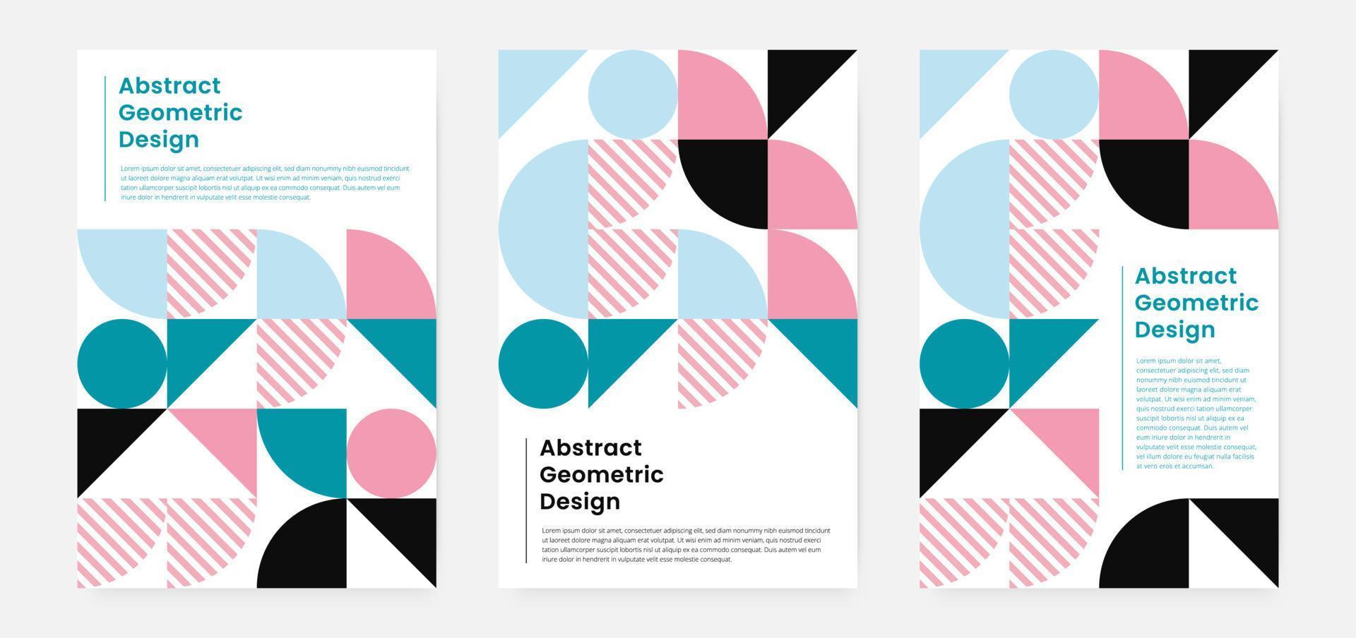 Geometric minimalistic artwork cover with shape and figure. Abstract pattern design style for cover, web banner, landing page, business presentation, branding, packaging, wallpaper vector