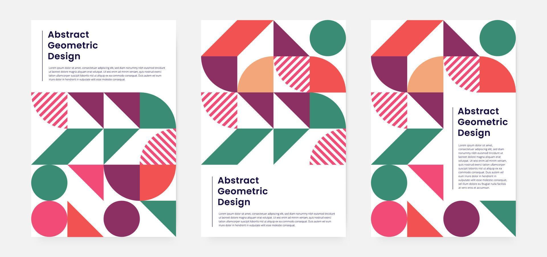 Geometric minimalistic artwork cover with shape and figure. Abstract pattern design style for cover, web banner, landing page, business presentation, branding, packaging, wallpaper vector