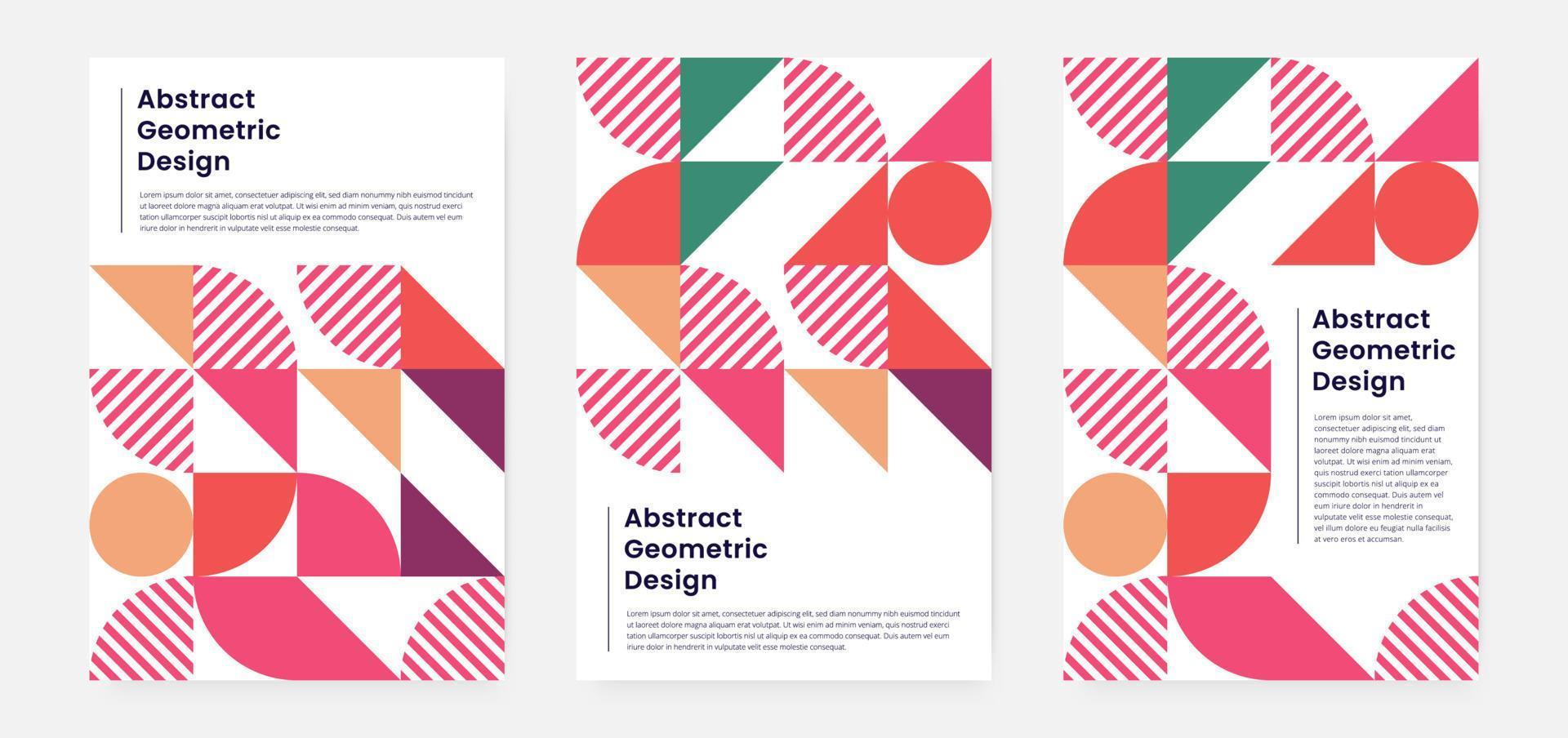 Geometric minimalistic artwork cover with shape and figure. Abstract pattern design style for cover, web banner, landing page, business presentation, branding, packaging, wallpaper vector
