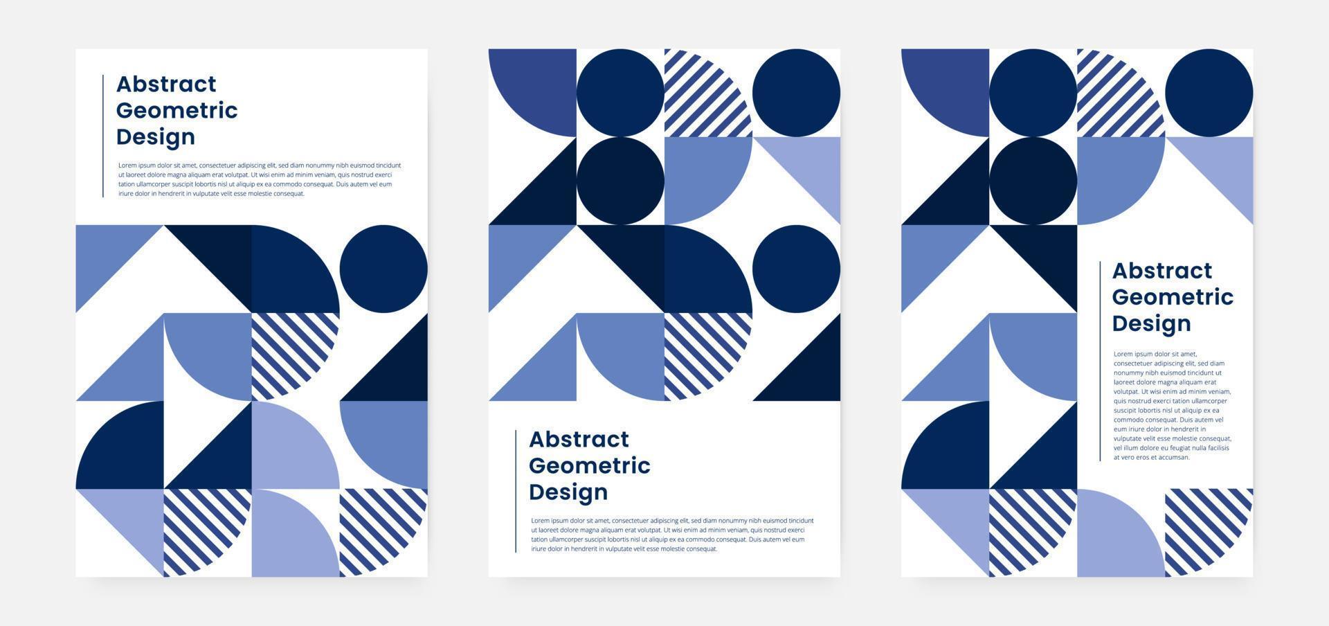 portada de obras de arte geométricas minimalistas con forma y figura. estilo de diseño de patrón abstracto para portada, banner web, página de inicio, presentación comercial, marca, embalaje, papel tapiz vector