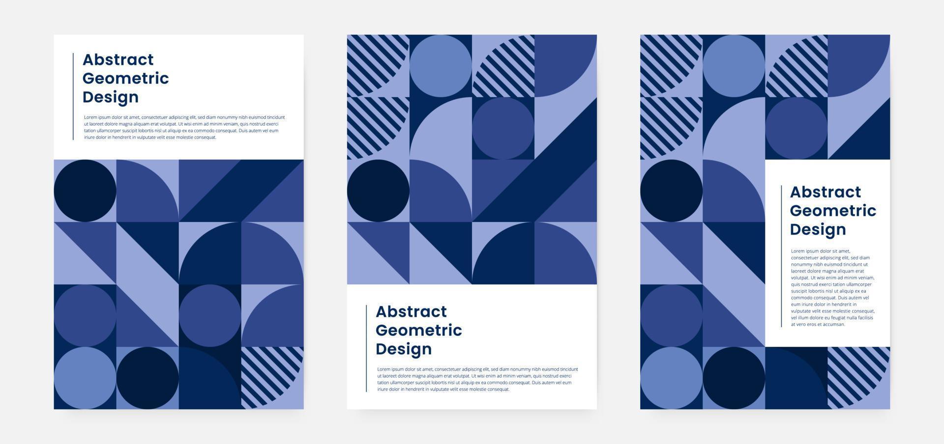 Geometric minimalistic artwork cover with shape and figure. Abstract pattern design style for cover, web banner, landing page, business presentation, branding, packaging, wallpaper vector