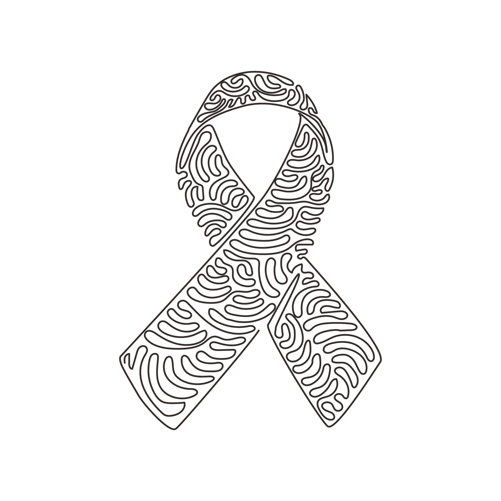 awareness ribbon coloring page