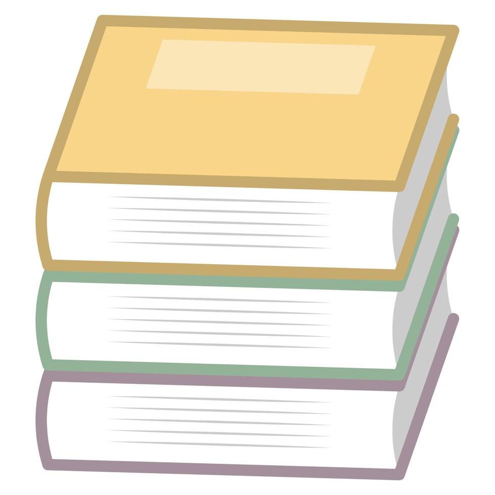 Stack of Books. vector