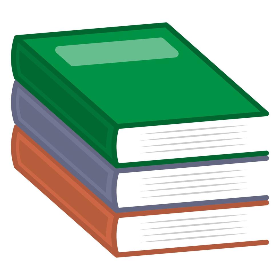 Stack of Books. vector