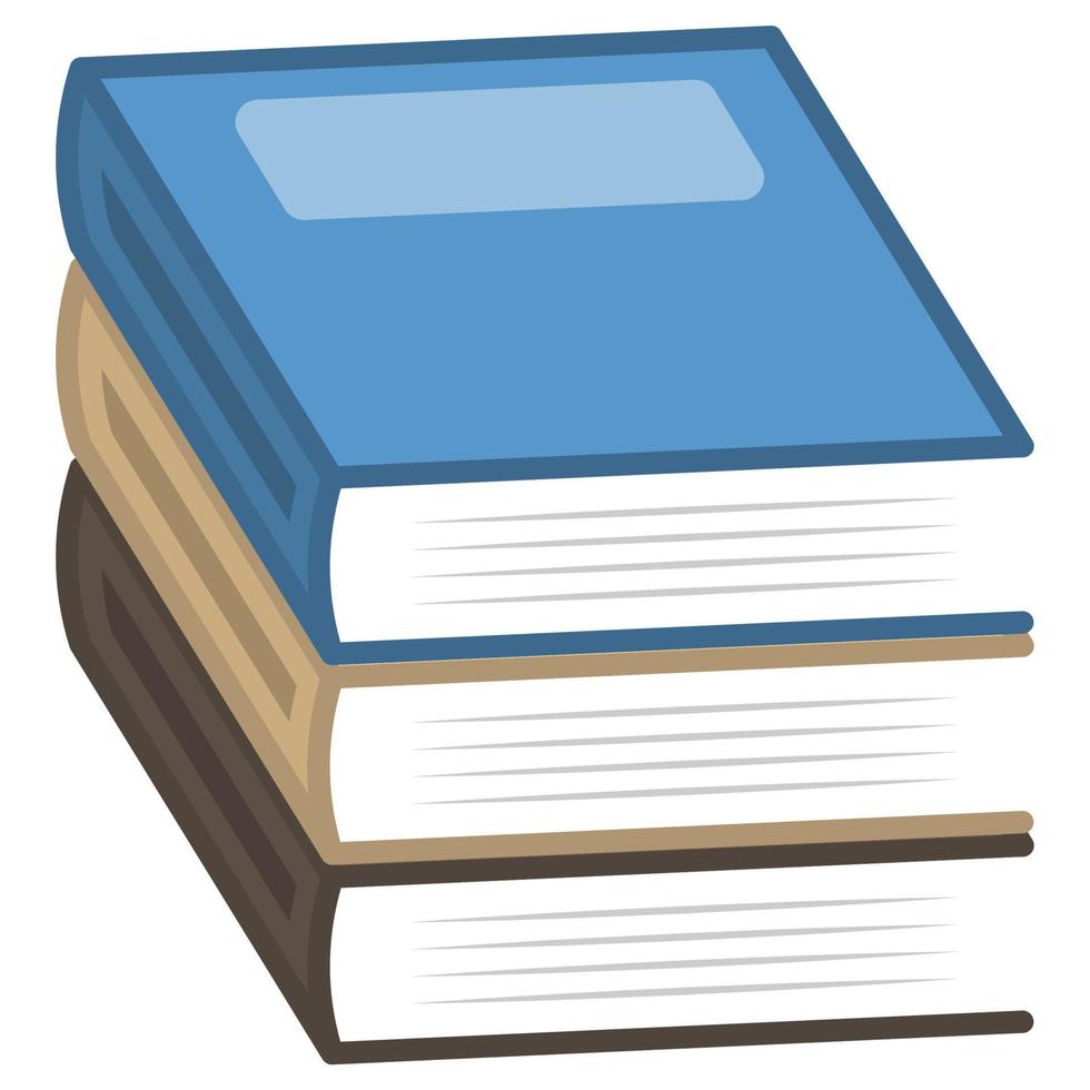 Stack of Books. vector