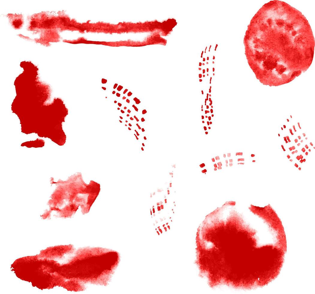 grunge textura vectorial roja y blanca. formas abstractas para crear tu propio arte. dibujado a mano varias formas y objetos de garabato. vector de moda contemporáneo abstracto.