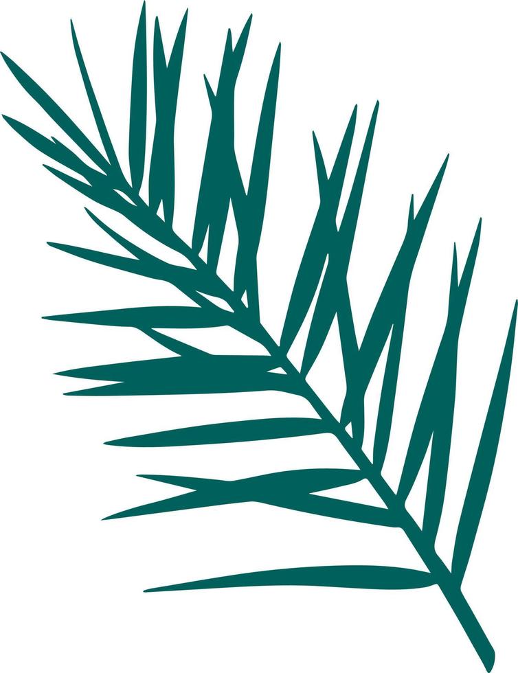 rosemary branch isolated hand drawn vector illustration. Green seasoning spice branch outline silhouette leaves spicy herbs for food and drink preparation