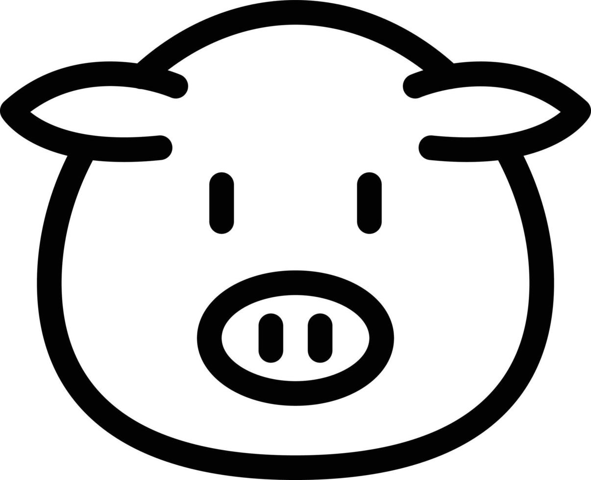 Pig vector illustration on a background.Premium quality symbols.vector icons for concept and graphic design.