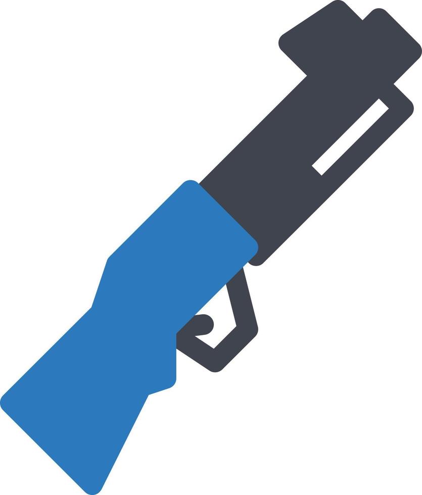 Ilustración de vector de rifle en un fondo. Símbolos de calidad premium. Iconos vectoriales para concepto y diseño gráfico.