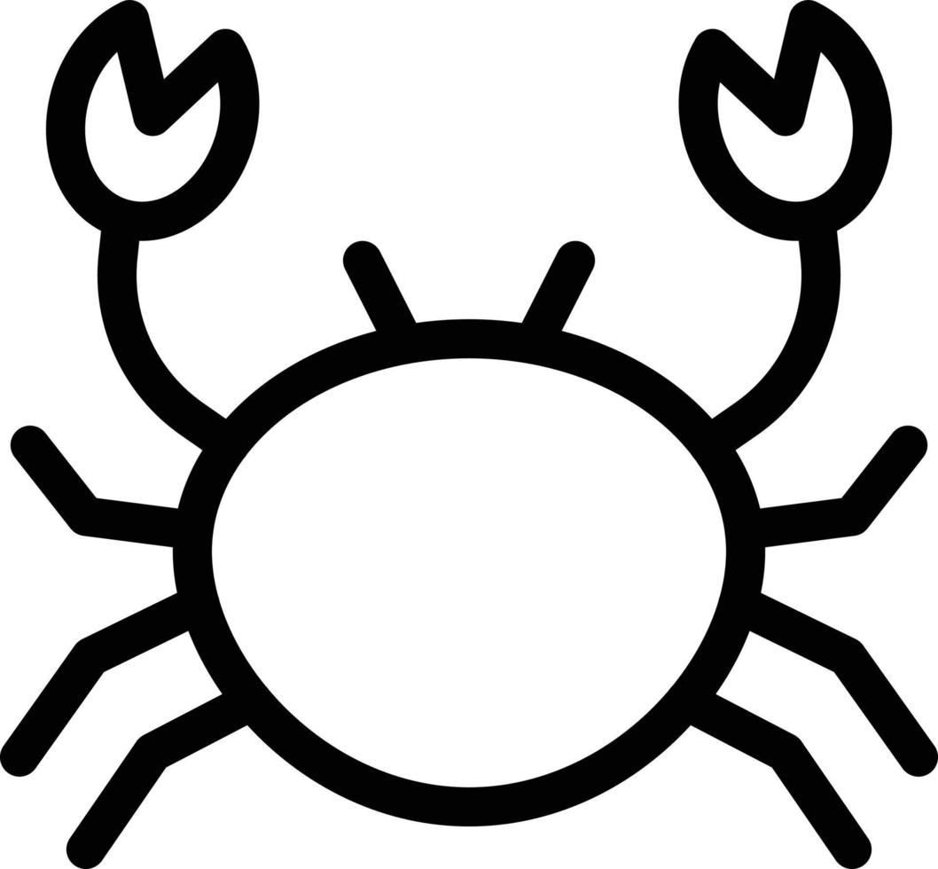 Crab vector illustration on a background.Premium quality symbols.vector icons for concept and graphic design.