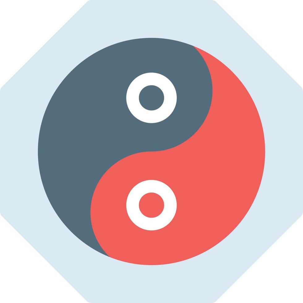 yin yang ilustración vectorial sobre un fondo. símbolos de calidad premium. iconos vectoriales para concepto y diseño gráfico. vector