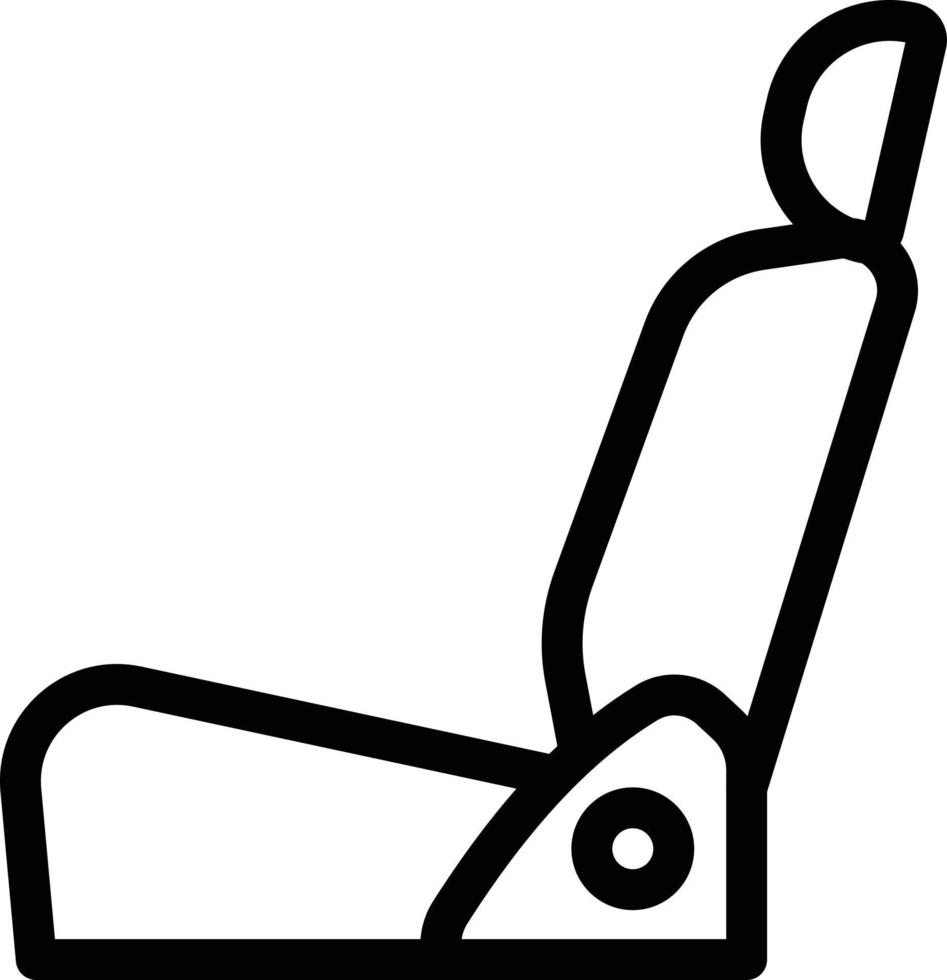 Ilustración de vector de asiento de coche en un fondo. Símbolos de calidad premium. Iconos vectoriales para concepto y diseño gráfico.