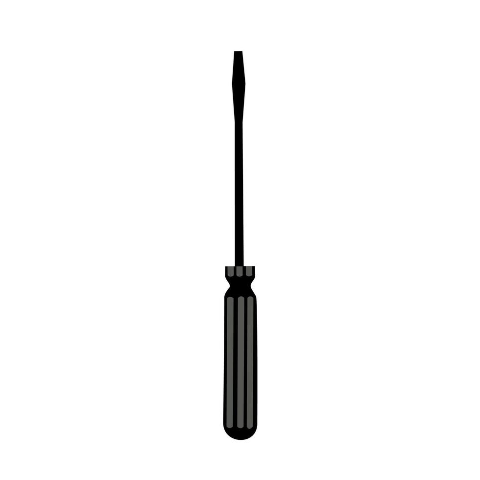Screwdriver  vector icon isolated on white background. Hand tools for repair and construction.