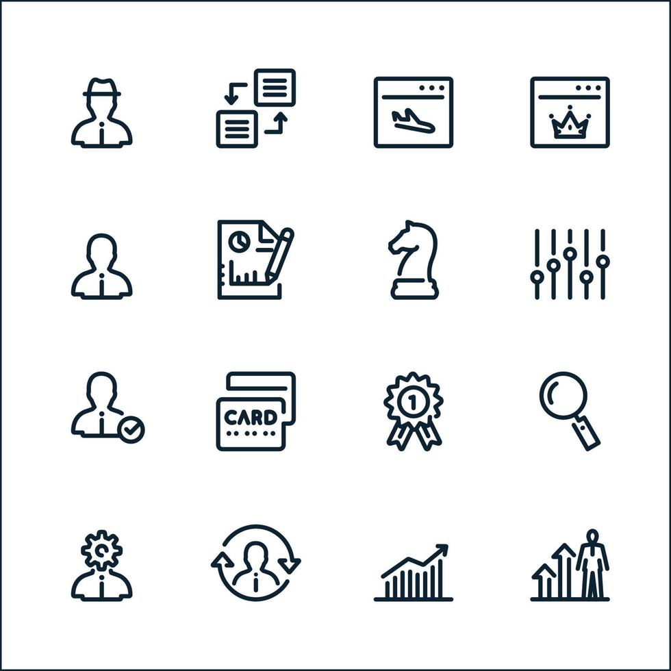 SEO and Development icons with White Background vector