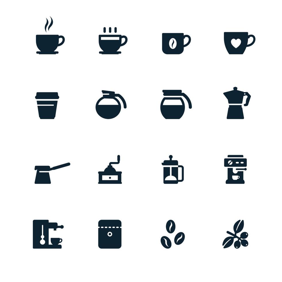 Coffee and Coffee Shop Icons vector