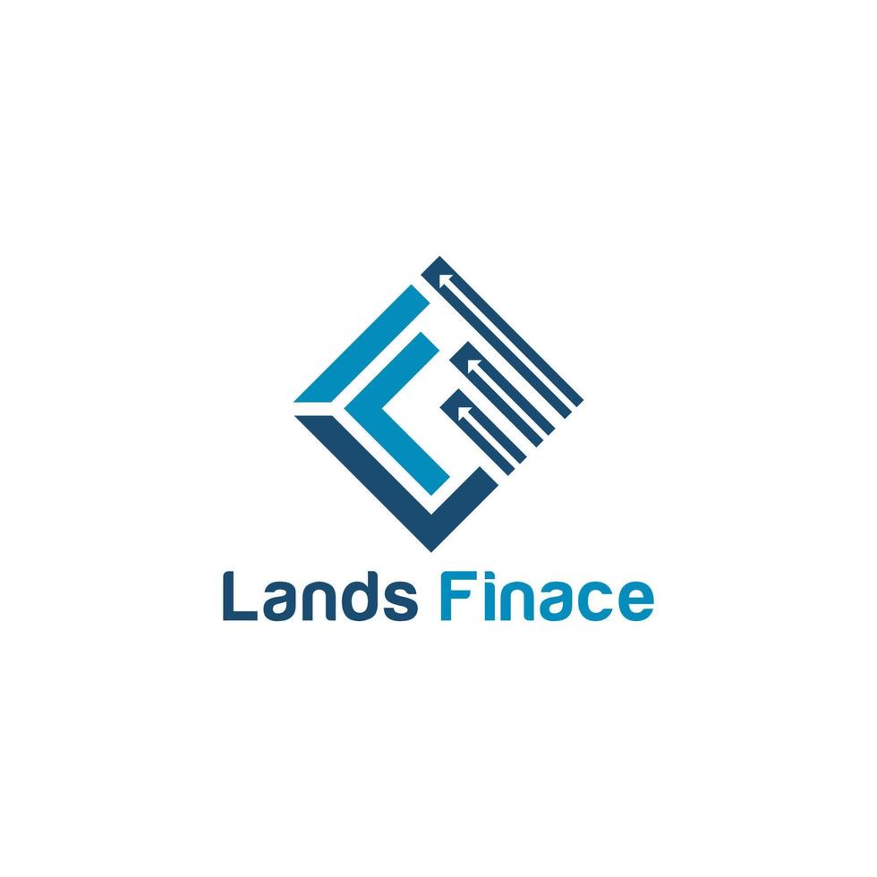 the letter F logo that has finance in its business field vector