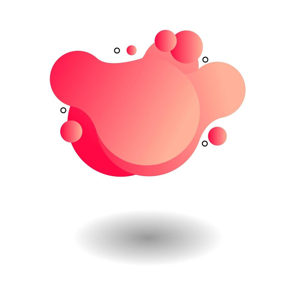 Abstract Gradient Red Liquid Banner Template vector