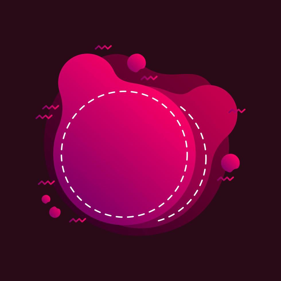 Beautiful Abstract Purple Gradient Liquid Banner Template vector