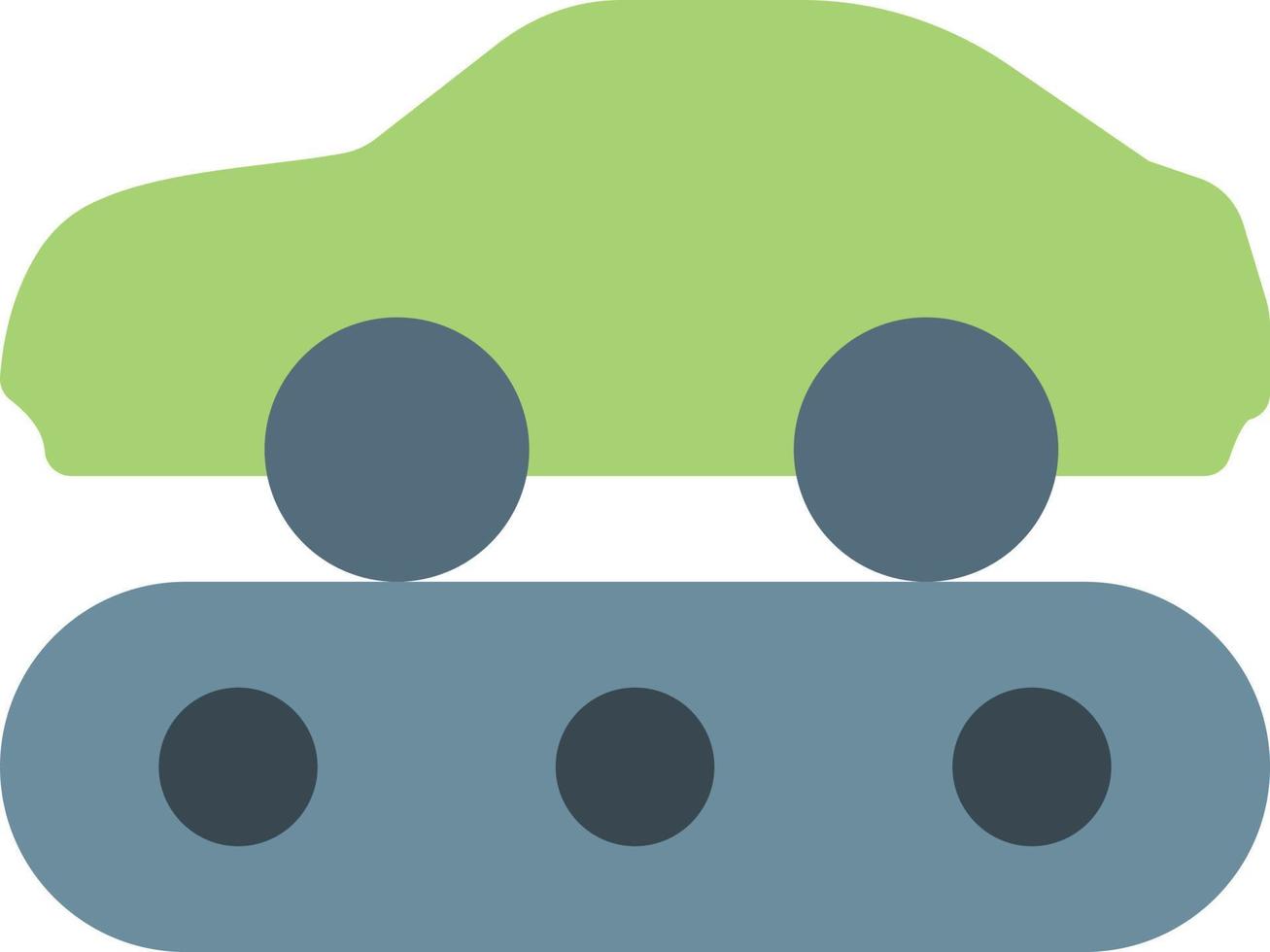 Ilustración de vector de transportador de coche en un fondo. Símbolos de calidad premium. Iconos vectoriales para concepto y diseño gráfico.