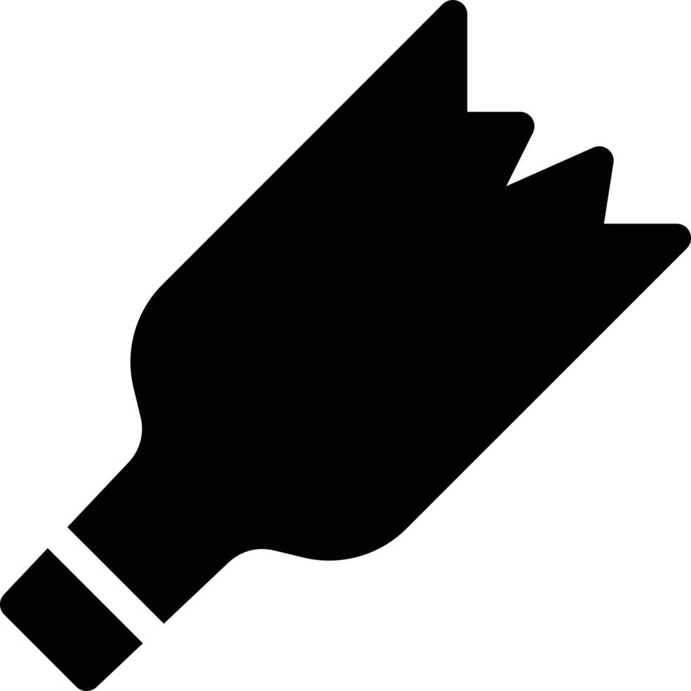 Broken bottle vector illustration on a background.Premium quality symbols.vector icons for concept and graphic design.