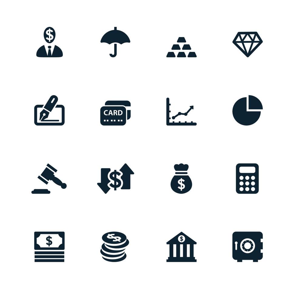 Business and Finance Icons vector