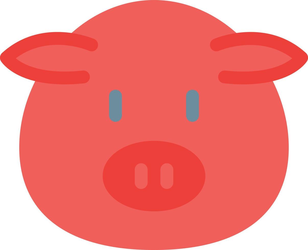 ilustración vectorial de cerdo en un fondo. símbolos de calidad premium. iconos vectoriales para concepto y diseño gráfico. vector