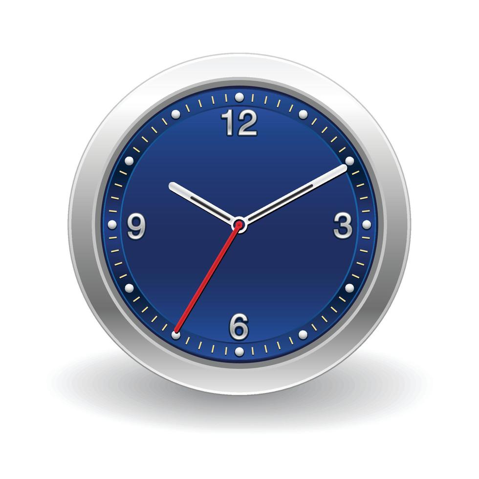 icono de reloj con fondo blanco vector