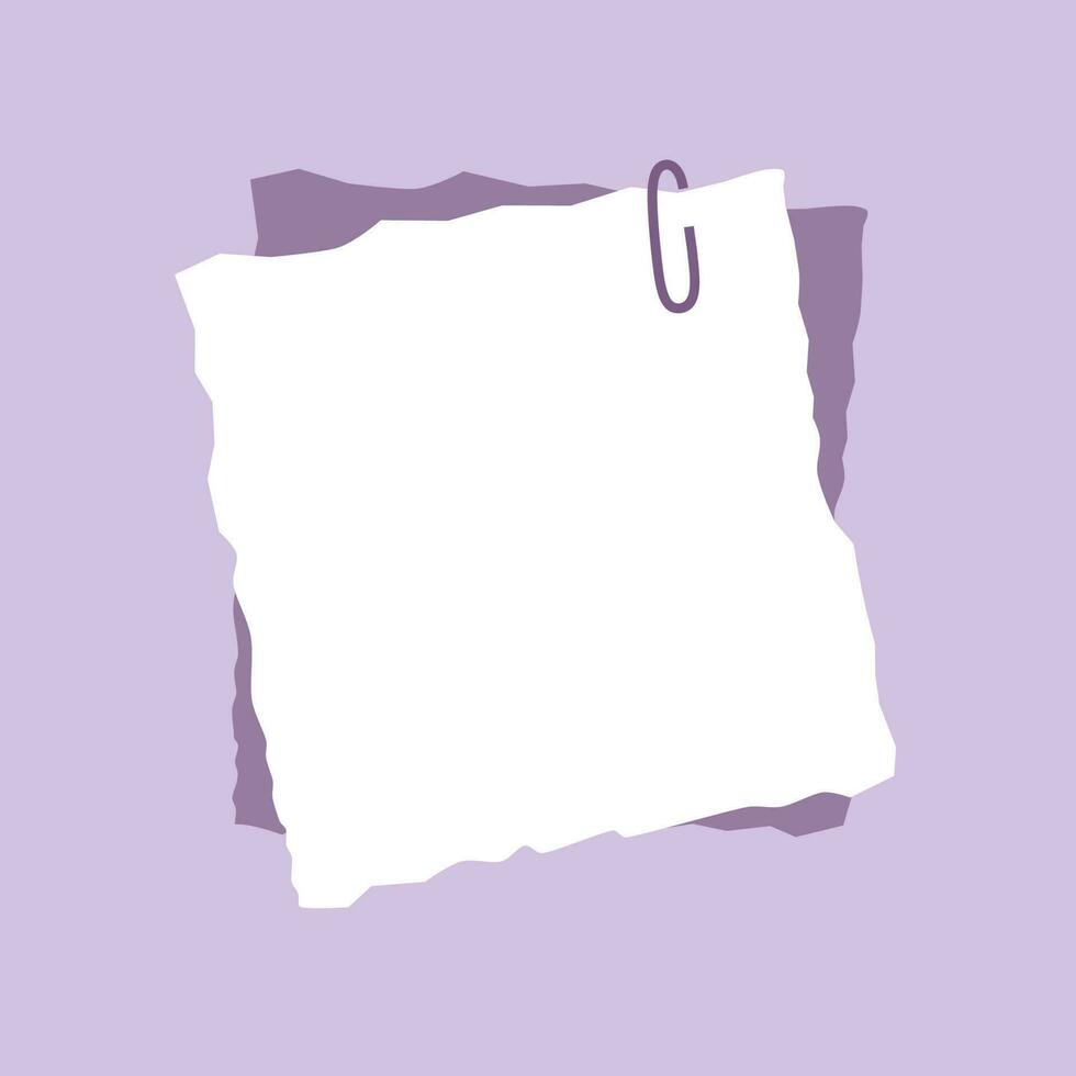 papel de nota decorativo morado para tomar notas vector