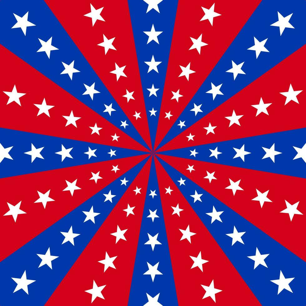 fondo impecable con colores rojos y azules alternos que se adaptan al equipo del día de la independencia de estados unidos. vector