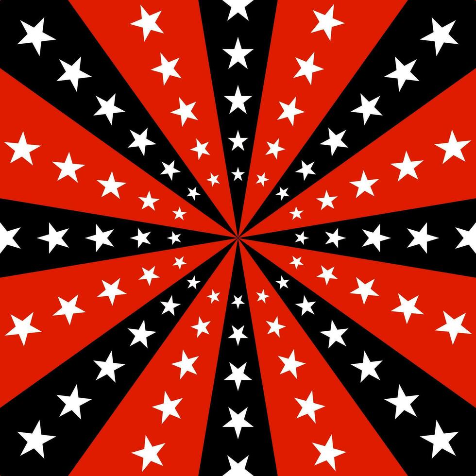 fondo transparente rojo negro starburst haz vector