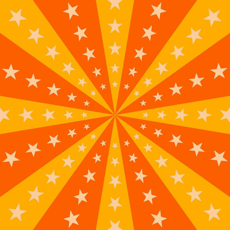 orange starburst beam seamless background vector