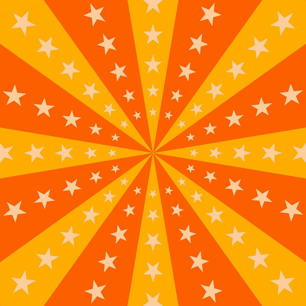 fondo transparente de rayo naranja starburst vector