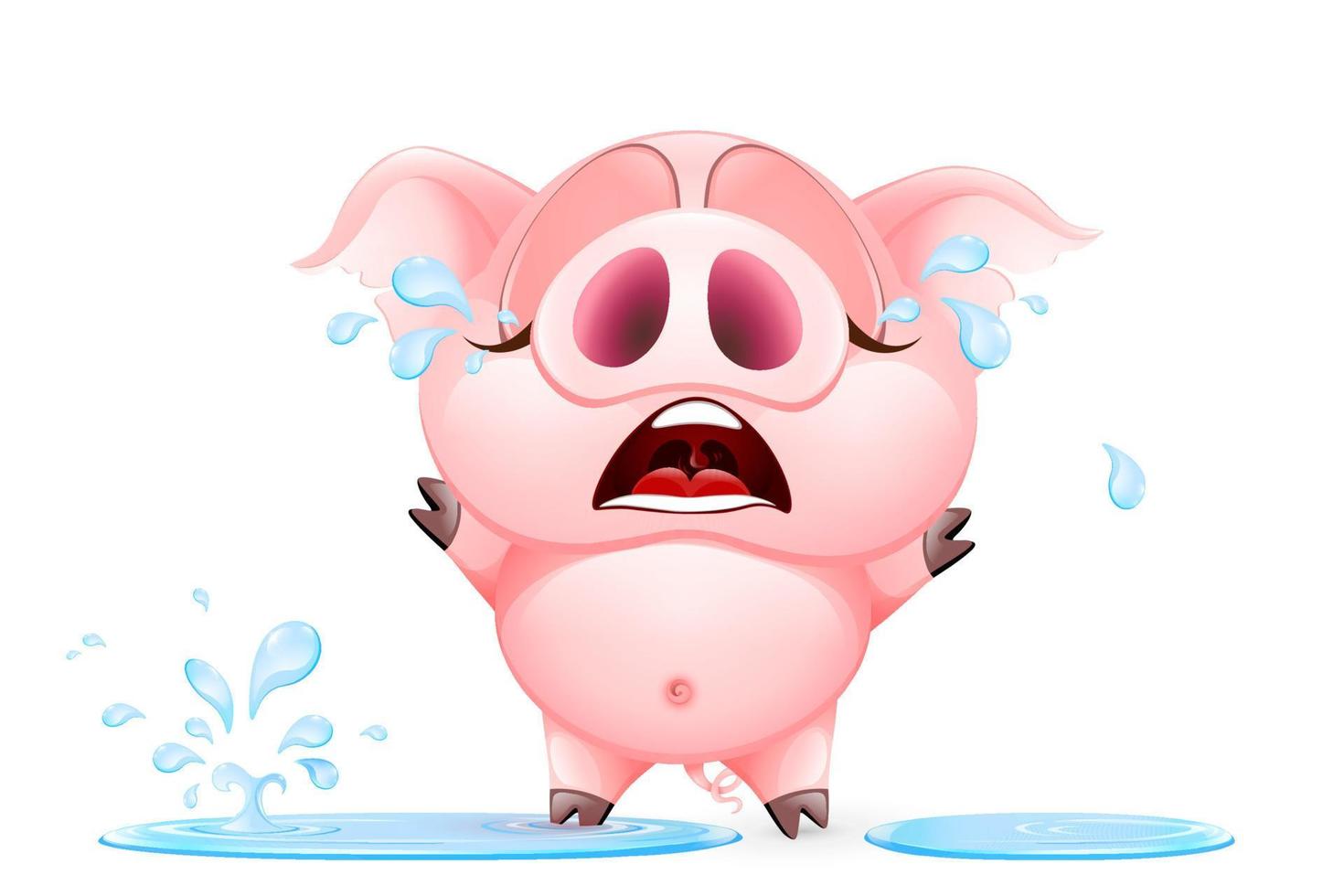 Pig cry character vector