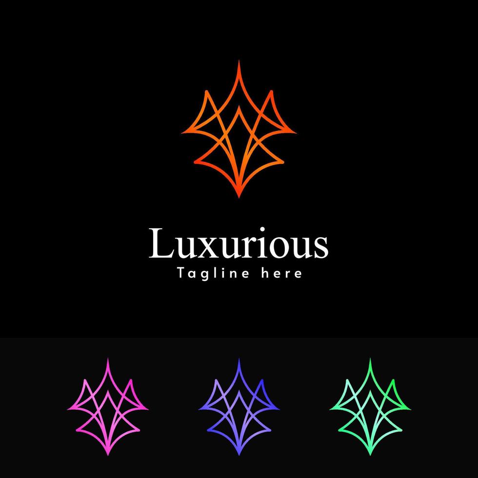 abstract luxury logo. Luxurious logo template. luxury brand identity for hotel, spa, real estate and premium product. luxury and premium logo. Luxurious Brand Logo Template. modern luxury logo. vector